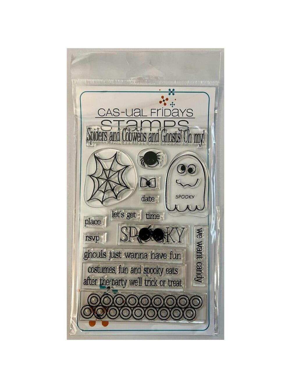 CAS-ual Fridays Spooky Halloween Stamp Set 2012 Clear Stamps Retired
